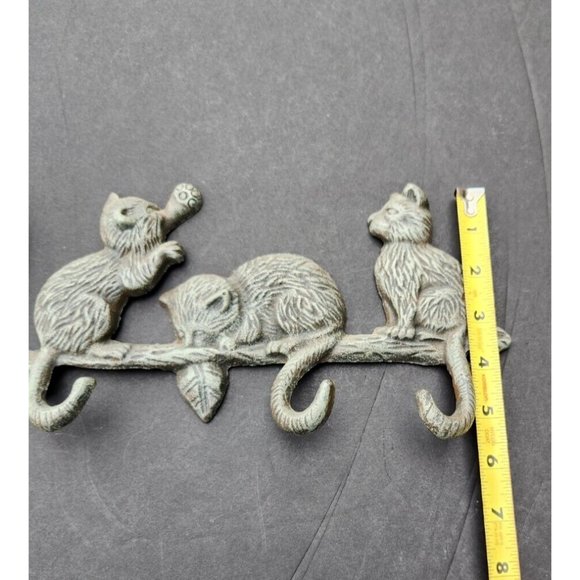 Cats Kittens With 4 Hooks Hangers For Wall Coat Key - Picture 7 of 14